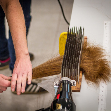 Gebürstet, farblich perfekt gemischt, 1A Qualität:  (© © Great Lengths)