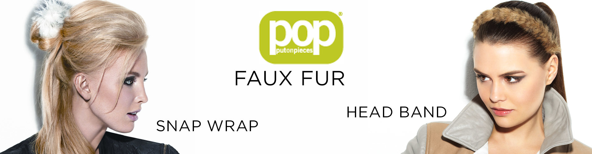Faux fur Head Band and Snap Wrap (© Great Lengths)