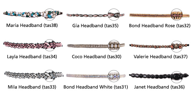 Auswahl der Haarbänder von TASSEL (© Great Lengths)