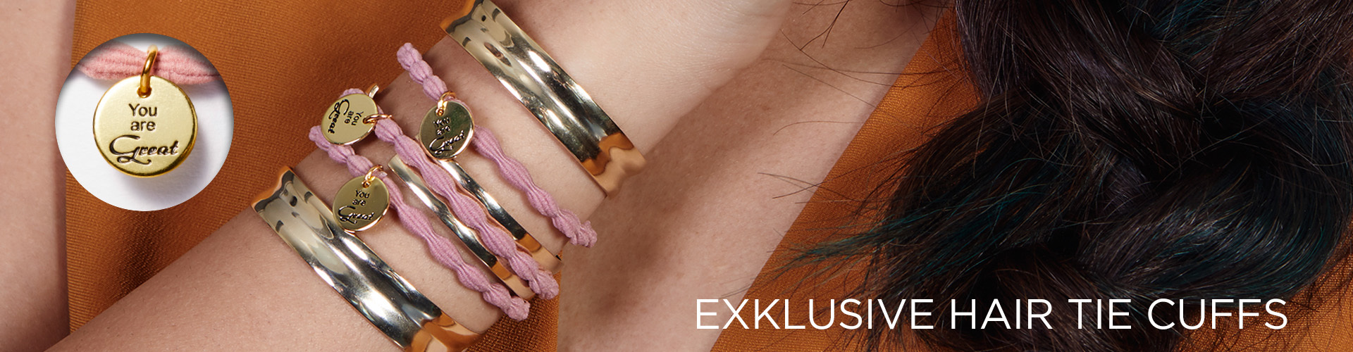 Exklusive Hair Tie Cuffs (© Great Lengths)