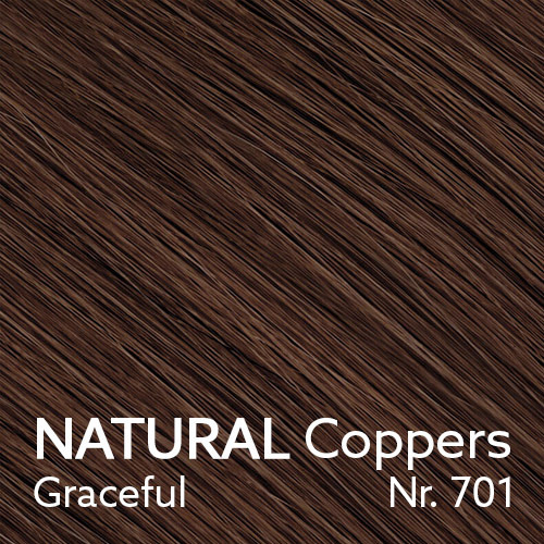 NATURAL Coppers - Craceful - Nr. 701 - 3 Längen (30 cm, 40 cm, 50 cm) (© YOUYOU Hair)