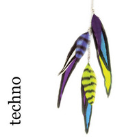 Feather Charms Farbe: techno