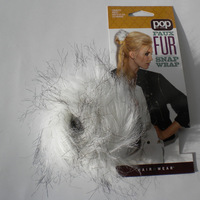 FAUX FUR SNAP WRAP:  (© Great Lengths)