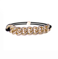 Chained Gold Elastic, Hair Elastic:  (© TASSEL)
