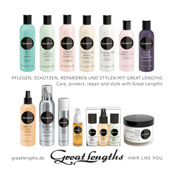 Pflegen, schützen, reparieren und stylen mit Great Lengths:  (© Great Lengths)